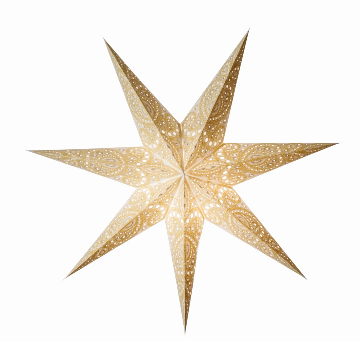 Starlightz - 7 arma stjarna, hvít, 45 cm