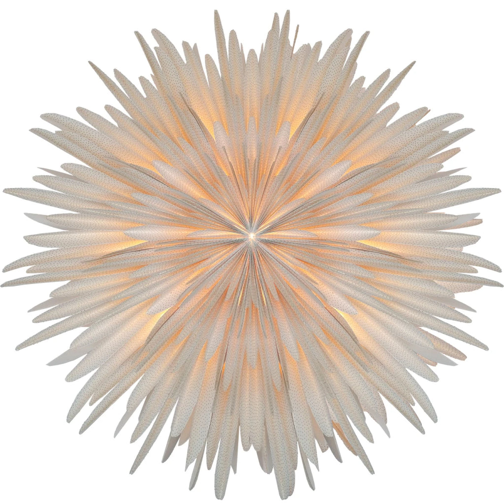 Dalía - hvít með gylltum doppum, 40cm