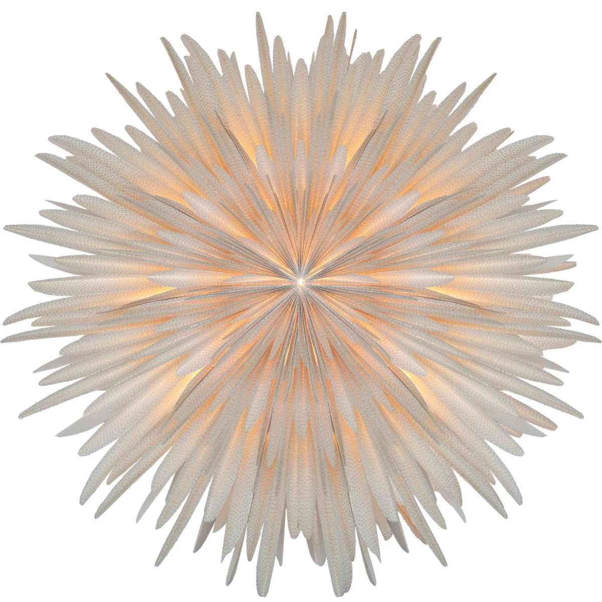 Dalía - hvít með gylltum doppum