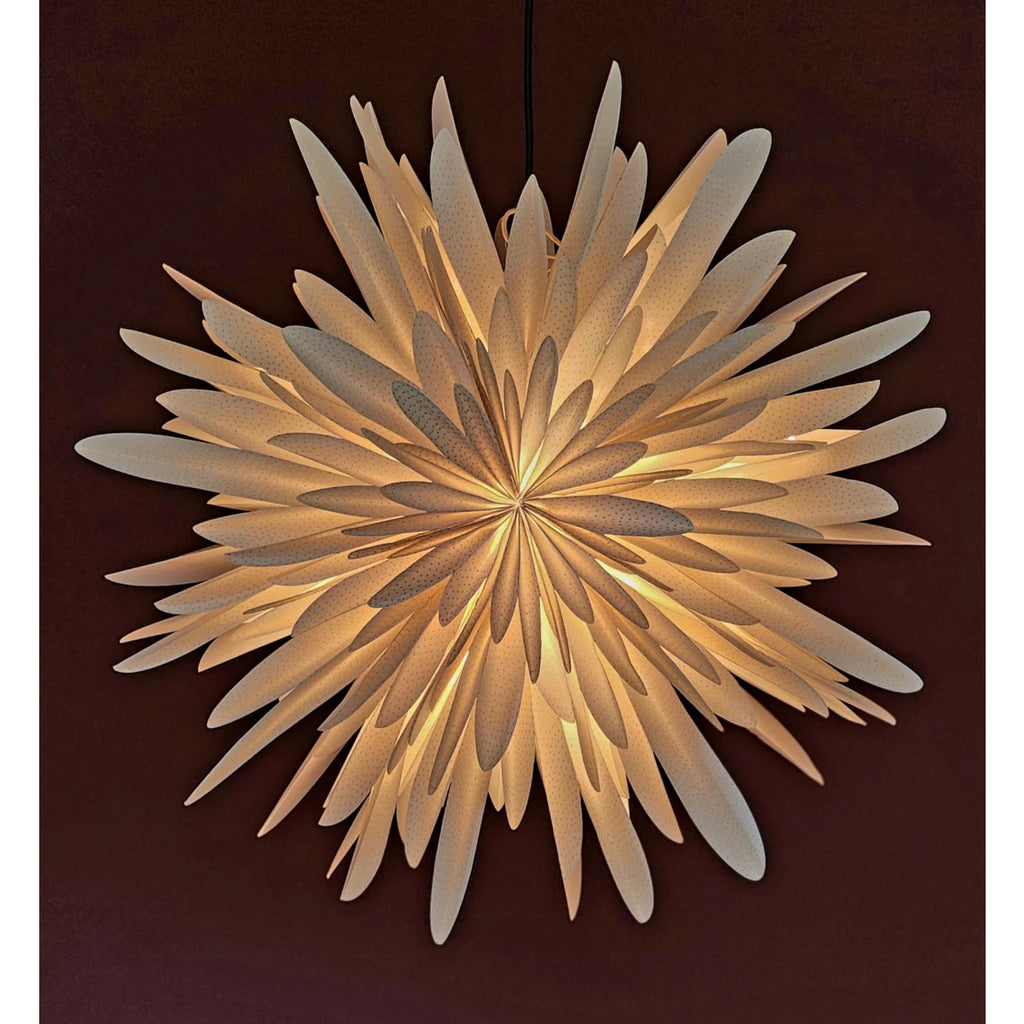 Dalía - hvít með gylltum doppum, 40cm