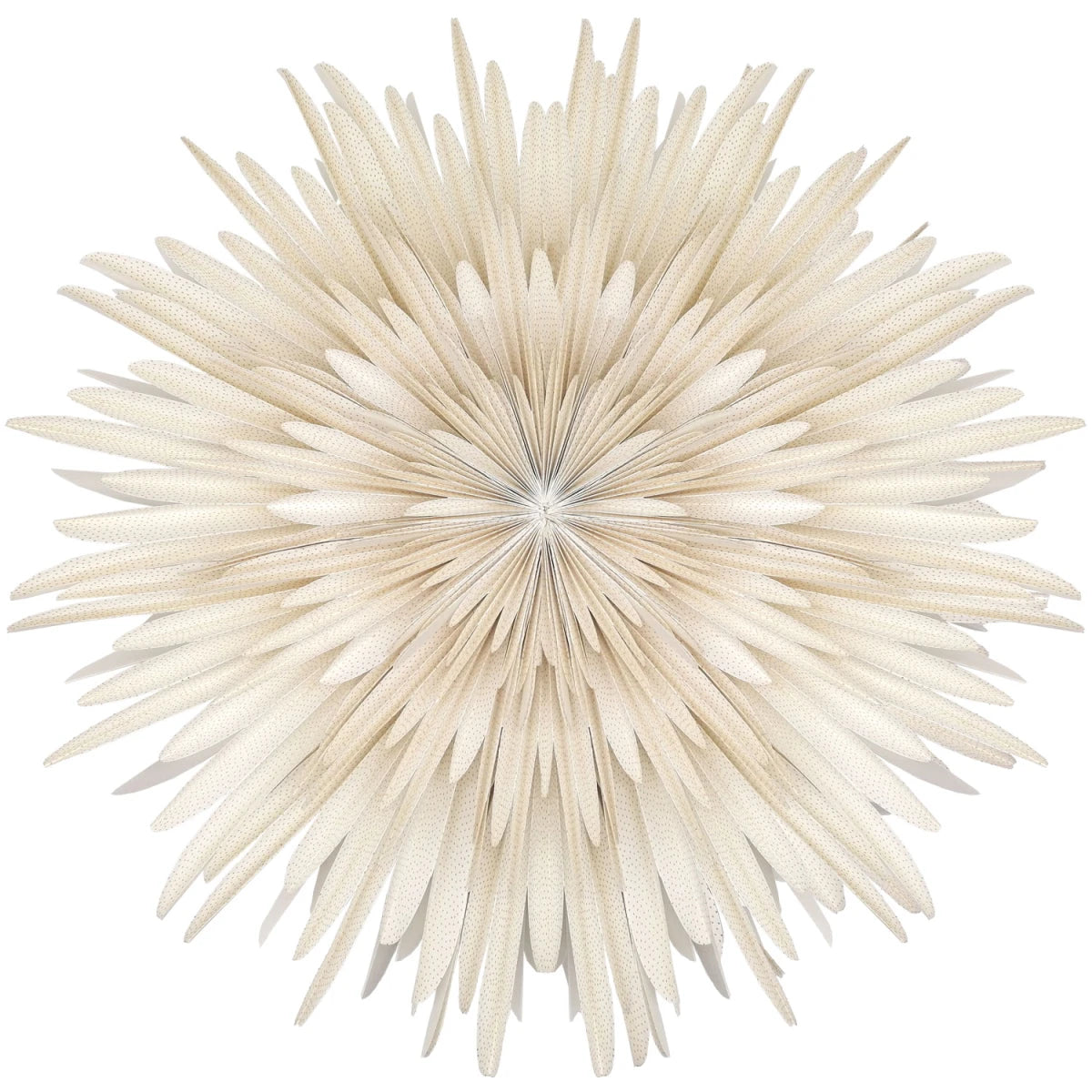 Dalía - hvít með gylltum doppum