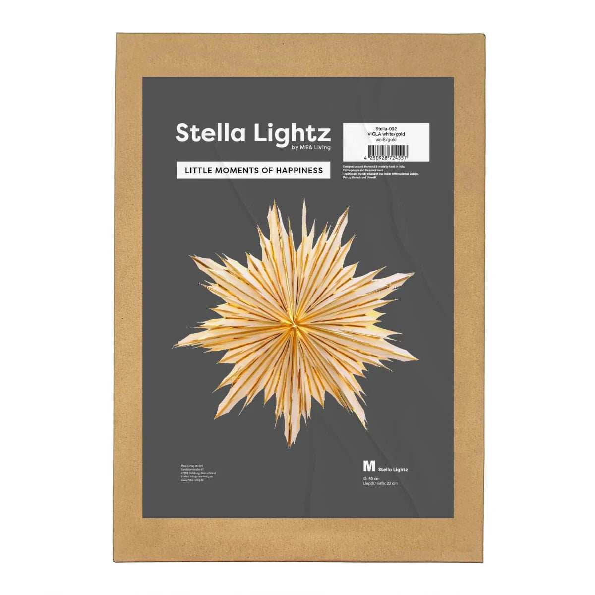 Viola - hvít og gyllt